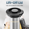 Chefman Electric Kettle with Tea Infuser, 1.7L 1500W, Removable Lid for Easy Cleaning, Boil-Dry Protection, Stainless Steel Filter, BPA Free, Auto Shut Off Hot Water Boiler, Glass Electric Tea Kettle(1.0 liters)